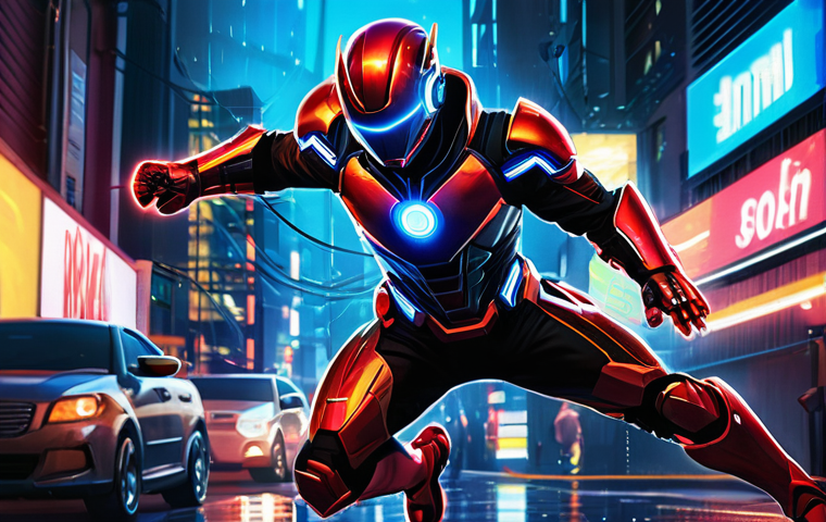 미니특공대 팬아트 트렌드 - **Mini Force Volt and Sammy: Dynamic Urban Showdown**
    "A vibrant, high-energy digital illustrati...