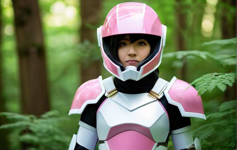 미니특공대 팬아트 트렌드 - **Original Mini Force Heroine: The Desert Falcon**
    "A full-body digital painting of an original ...